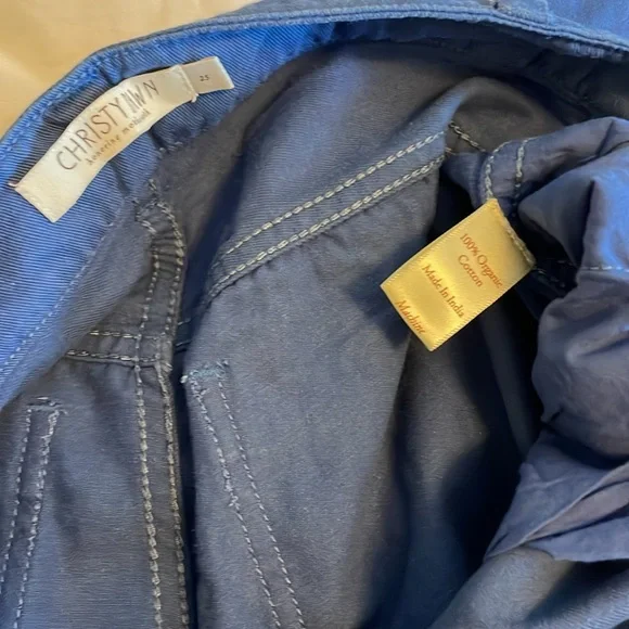 Christy Dawn Vibrant Blue Floral Trousers - Picture 9 of 11